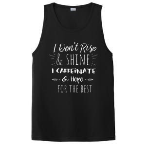 Funny Coffee Coffee Lover Saying Gift For Her Mom Wine PosiCharge Competitor Tank