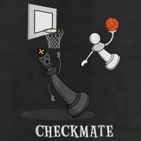 Funny Checkmate Chess Basketball Game Board King Pawn Piece Cool Comfort Performance Bucket Hat