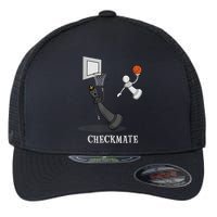 Funny Checkmate Chess Basketball Game Board King Pawn Piece Flexfit Unipanel Trucker Cap
