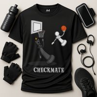 Funny Checkmate Chess Basketball Game Board King Pawn Piece Performance Shirt