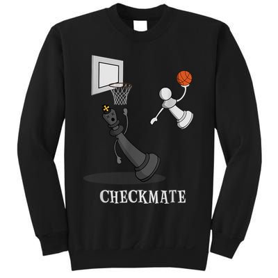 Funny Checkmate Chess Basketball Game Board King Pawn Piece Sweatshirt