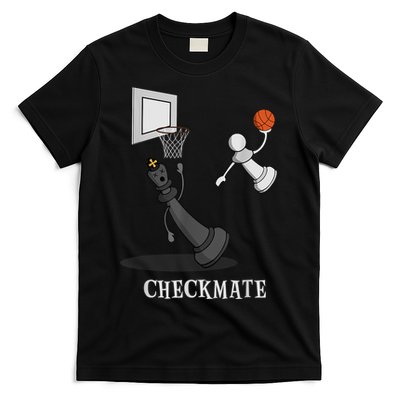 Funny Checkmate Chess Basketball Game Board King Pawn Piece T-Shirt