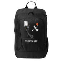 Funny Checkmate Chess Basketball Game Board King Pawn Piece City Backpack