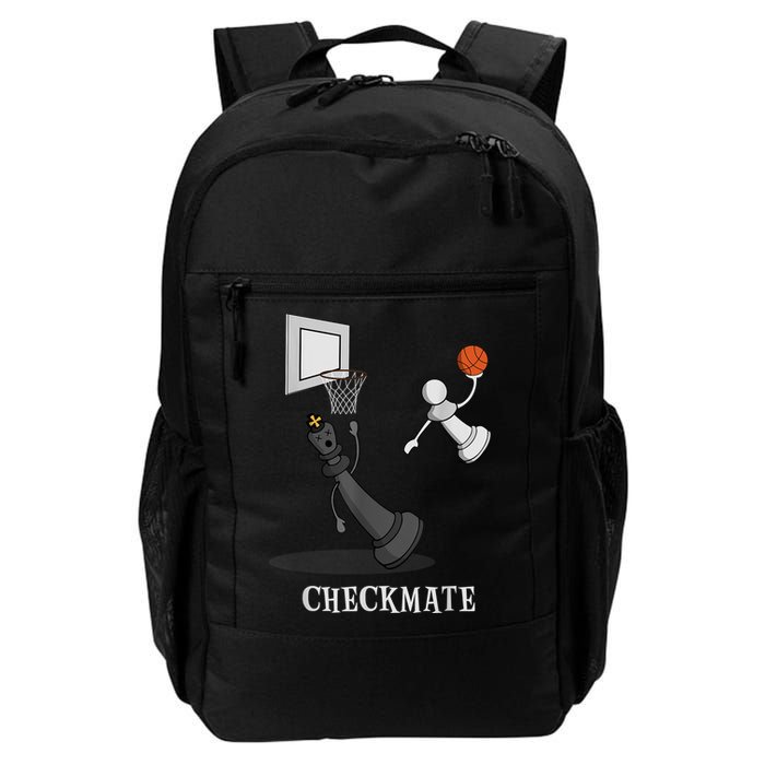 Funny Checkmate Chess Basketball Game Board King Pawn Piece Backpack
