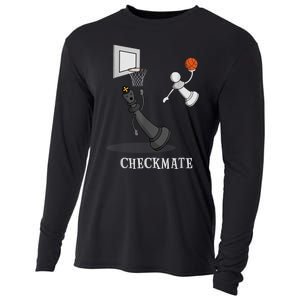 Funny Checkmate Chess Basketball Game Board King Pawn Piece Cooling Performance Long Sleeve Crew