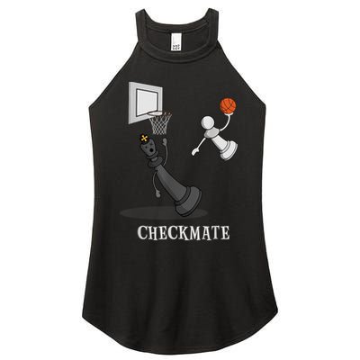 Funny Checkmate Chess Basketball Game Board King Pawn Piece Women's Perfect Tri Rocker Tank