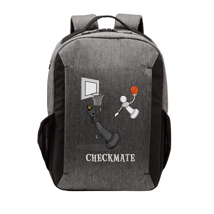 Funny Checkmate Chess Basketball Game Board King Pawn Piece Vector Backpack