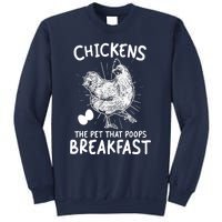 Funny Chicken Chicken The Pet That Poops Breakfast Sweatshirt