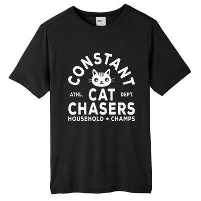 Funny Constant Cat Chasers Household Champs Retro Cats Lover Tall Fusion ChromaSoft Performance T-Shirt