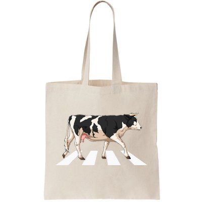 Funny Crosswalk Cows Farming Farm Cow Tote Bag