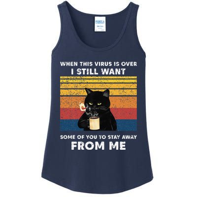 Funny Cat Cat When This Virus Is Over Black Cat Ladies Essential Tank