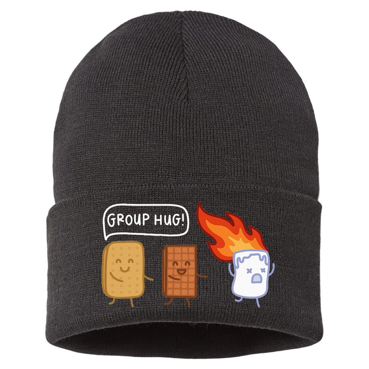 Funny Camping Camping Lover Outdoor Camping Sustainable Knit Beanie