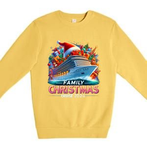 Family Christmas Cruise 2024 Family Matching Merry Christmas Premium Crewneck Sweatshirt