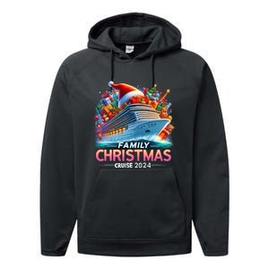 Family Christmas Cruise 2024 Family Matching Merry Christmas Performance Fleece Hoodie