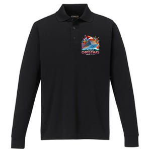 Family Christmas Cruise 2024 Family Matching Merry Christmas Performance Long Sleeve Polo