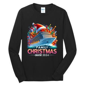 Family Christmas Cruise 2024 Family Matching Merry Christmas Tall Long Sleeve T-Shirt