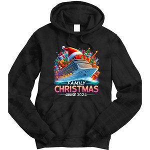 Family Christmas Cruise 2024 Family Matching Merry Christmas Tie Dye Hoodie