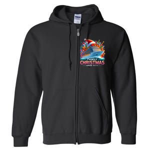 Family Christmas Cruise 2024 Family Matching Merry Christmas Full Zip Hoodie