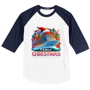 Family Christmas Cruise 2024 Family Matching Merry Christmas Baseball Sleeve Shirt