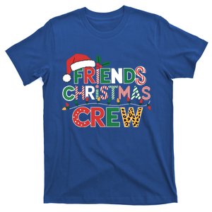 Friends Christmas Crew Leopard Lights Funny Xmas Friend Crew Gift T-Shirt