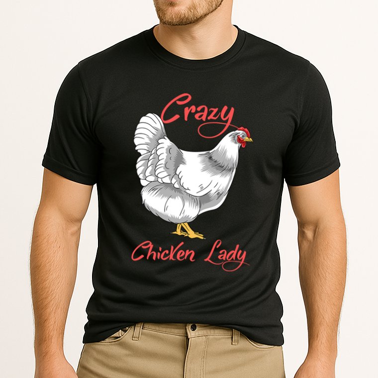Funny Crazy Chicken Lady Gift Cooling Performance Crew T-Shirt