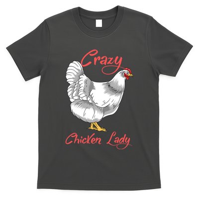Funny Crazy Chicken Lady Gift T-Shirt