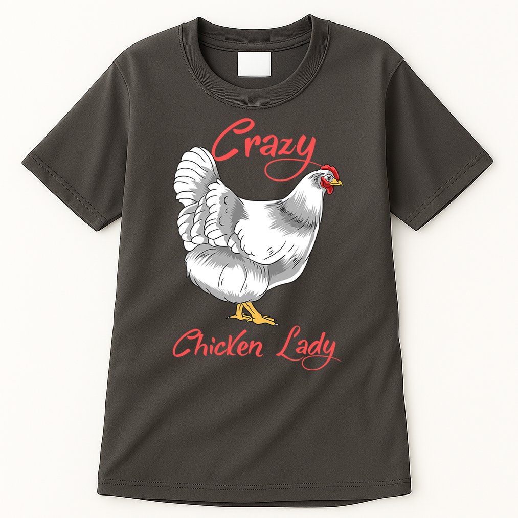 Funny Crazy Chicken Lady Gift Tall T-Shirt