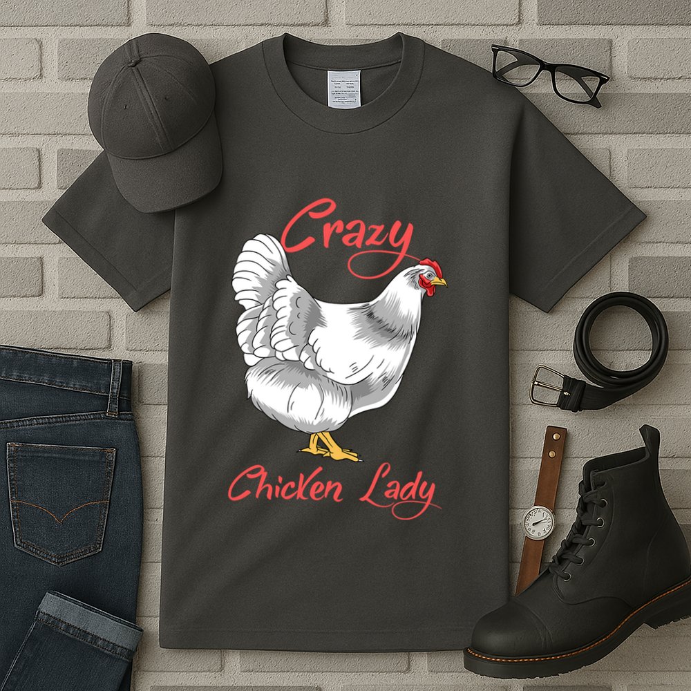 Funny Crazy Chicken Lady Gift Tall T-Shirt