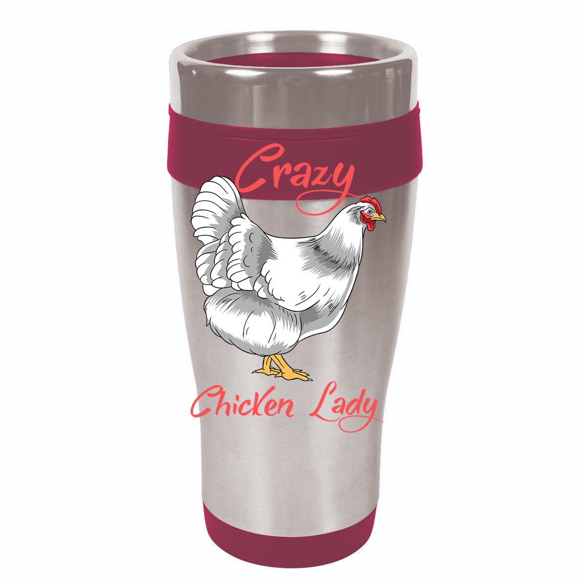 Funny Crazy Chicken Lady Gift Womens T-Shirt