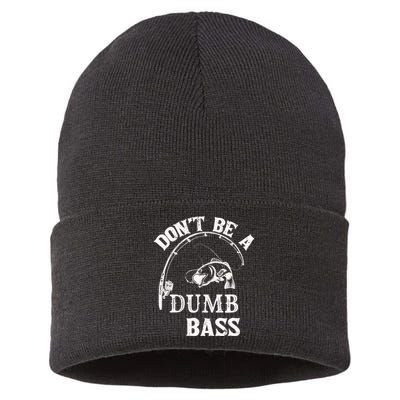 Fishing Clothes Carp Fishing Reel Pike Dont Be A Dumb Bass Sustainable Knit Beanie