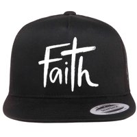 Faith Cross Christianity Flatbill Hat