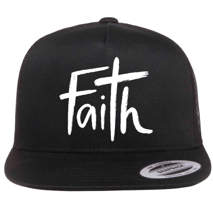 Faith Cross Christianity Flatbill Hat