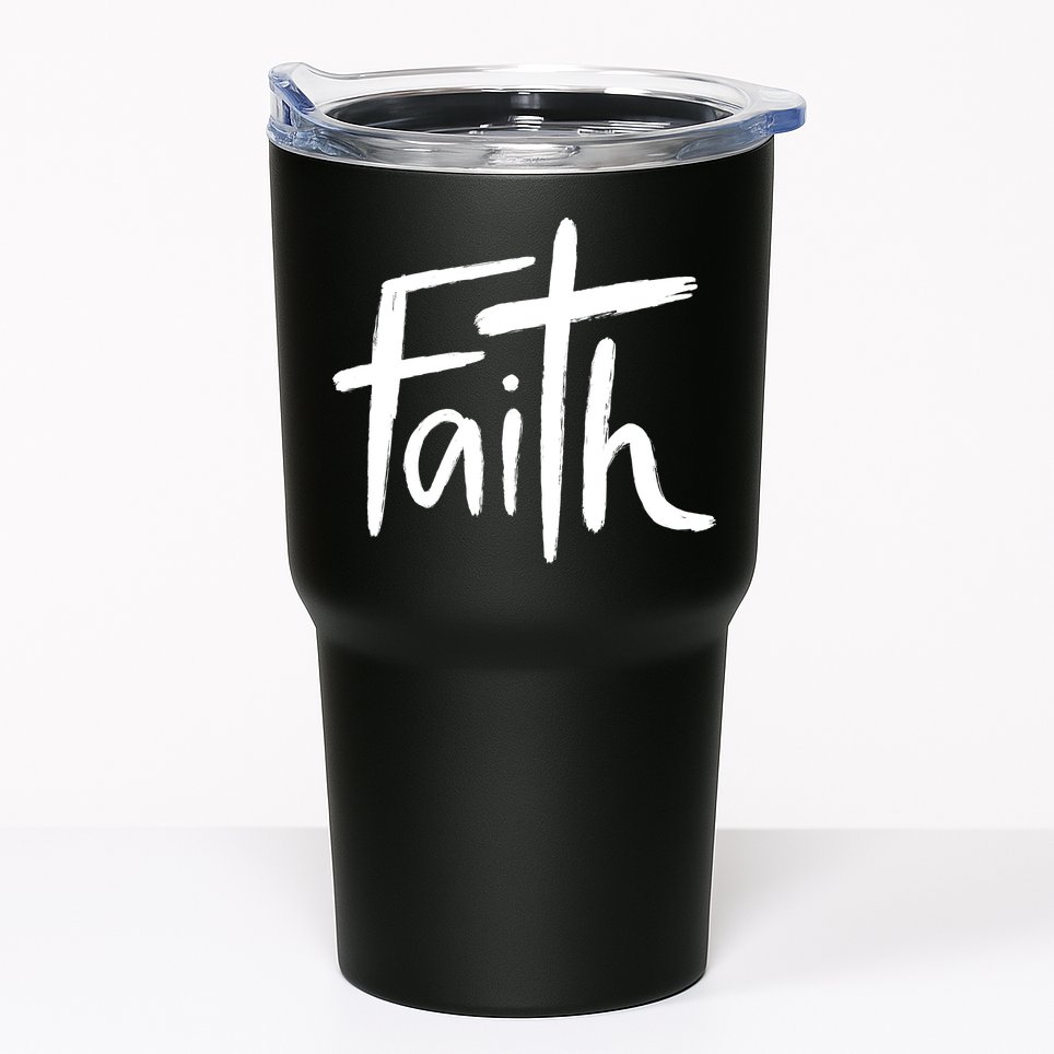 Faith Cross Christianity Tumbler