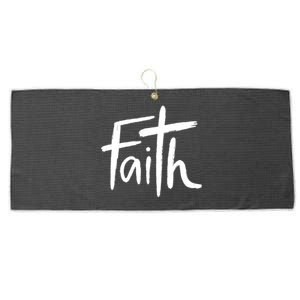 Faith Cross Christianity Large Microfiber Waffle Golf Towel