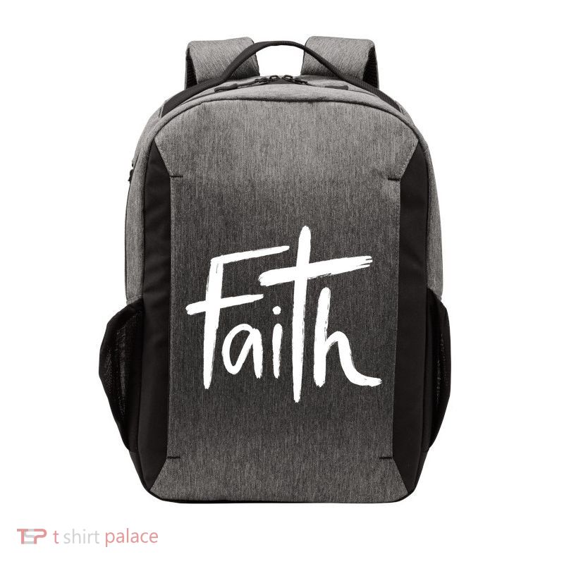 Faith Cross Christianity Vector Backpack