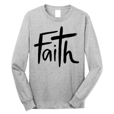 Faith Cross Christianity Long Sleeve Shirt
