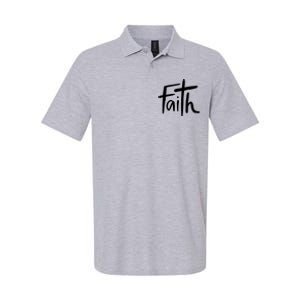 Faith Cross Christianity Softstyle Adult Sport Polo