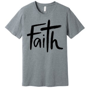 Faith Cross Christianity Premium T-Shirt