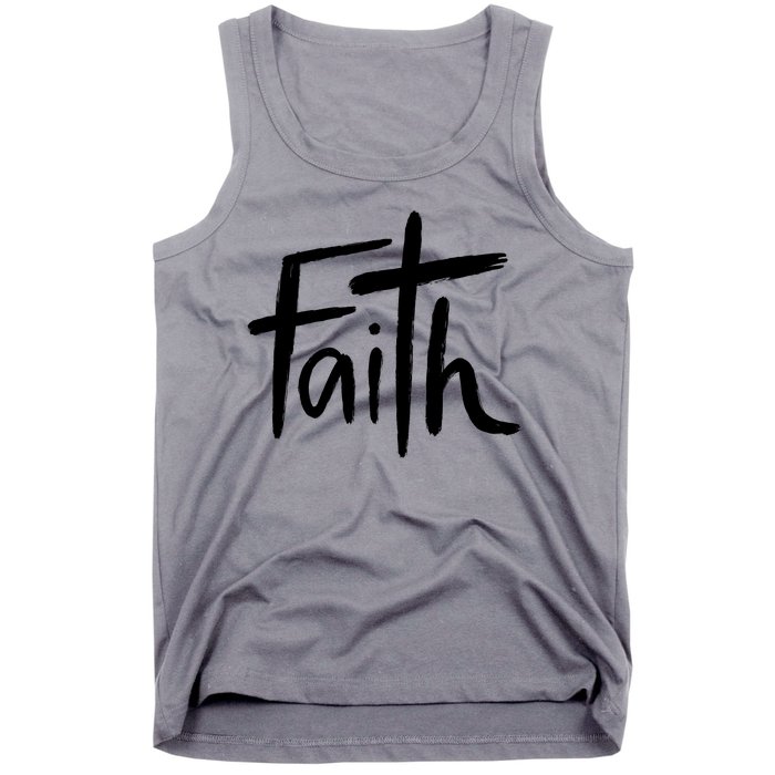 Faith Cross Christianity Tank Top