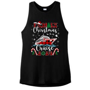 Family Christmas Cruise 2024 Matching Family Cruise Holiday Ladies PosiCharge Tri-Blend Wicking Tank