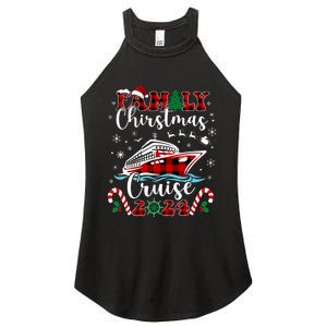 Family Christmas Cruise 2024 Matching Family Cruise Holiday Women's Perfect Tri Rocker Tank