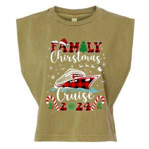 Family Christmas Cruise 2024 Matching Family Cruise Holiday Garment-Dyed Women's Muscle Tee