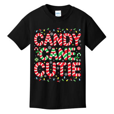 Funny Christmas Candy Cane Lover Crew Xmas Candy Cane Cutie  Kids T-Shirt