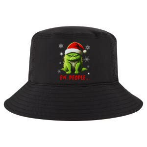 Funny Christmas Cat Ew People Meowy Cat Lovers Cool Comfort Performance Bucket Hat