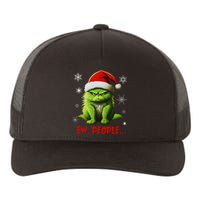 Funny Christmas Cat Ew People Meowy Cat Lovers Yupoong Adult 5-Panel Trucker Hat