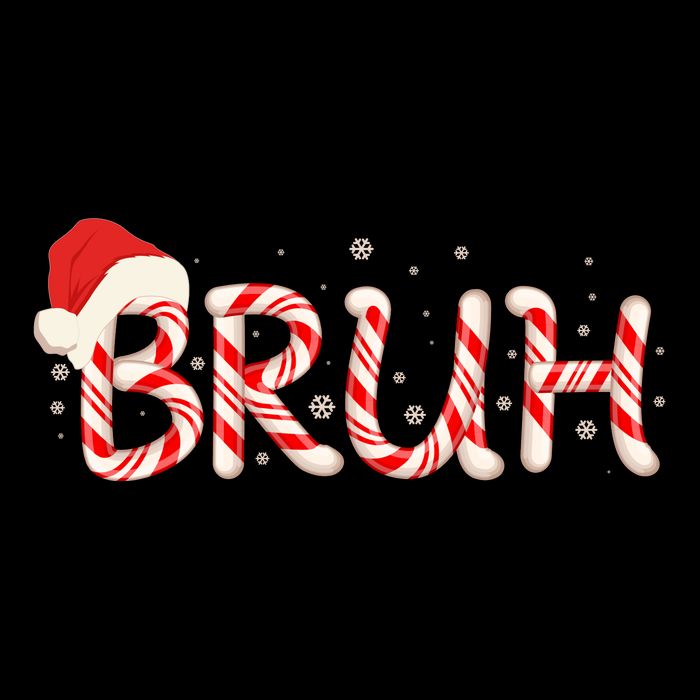 Funny Christmas Candy Cane Bruh City Backpack