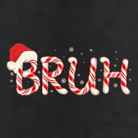 Funny Christmas Candy Cane Bruh Adult Drive Performance Visor