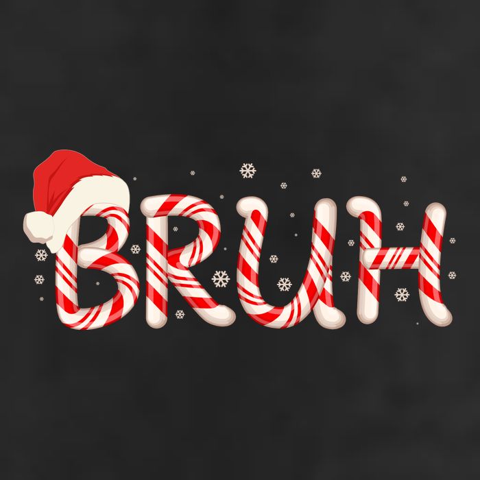 Funny Christmas Candy Cane Bruh Adult Drive Performance Visor