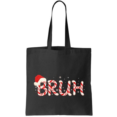 Funny Christmas Candy Cane Bruh Bag