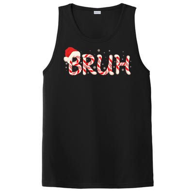 Funny Christmas Candy Cane Bruh PosiCharge Competitor Tank